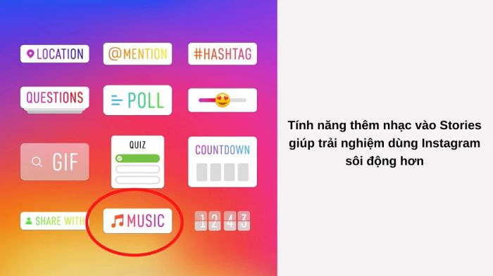 Vì sao Instagram không có nhạc?