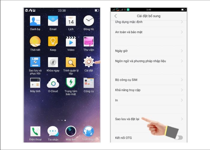 Cách sửa màn hình điện thoại Oppo bị sọc ngang và sọc đen