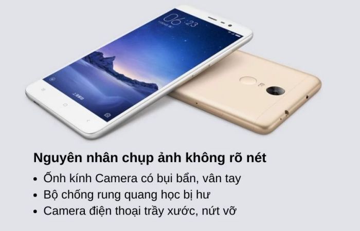 Ống kính bị bám bụi bẩn