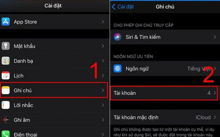 Vào Cài đặt
