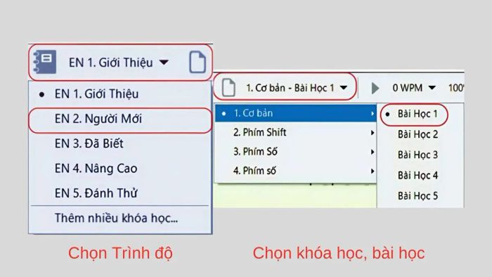 Hướng dẫn sử dụng phần mềm Rapid Typing - Bước 2