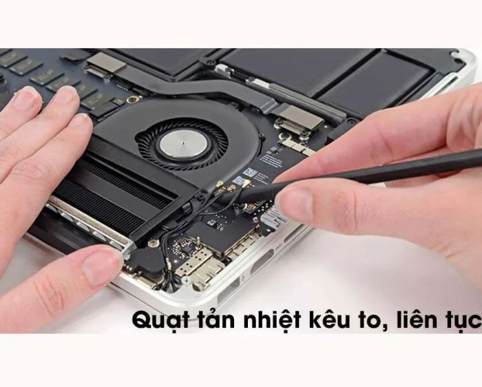 Nhận diện dấu hiệu lỗi tản nhiệt Macbook