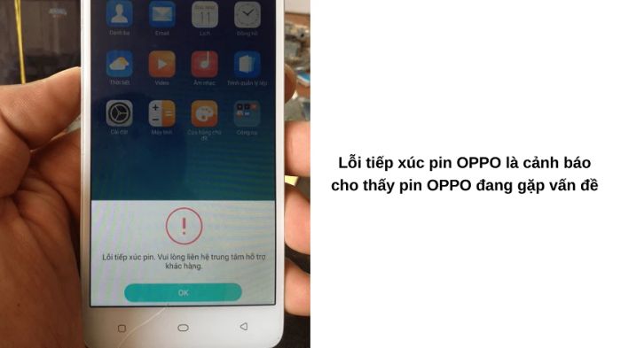 Lỗi tiếp xúc pin OPPO là gì?