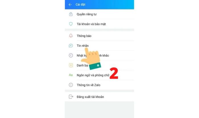 Khắc phục lỗi Zalo không hiển thị mục khôi phục tin nhắn ở phiên bản mới