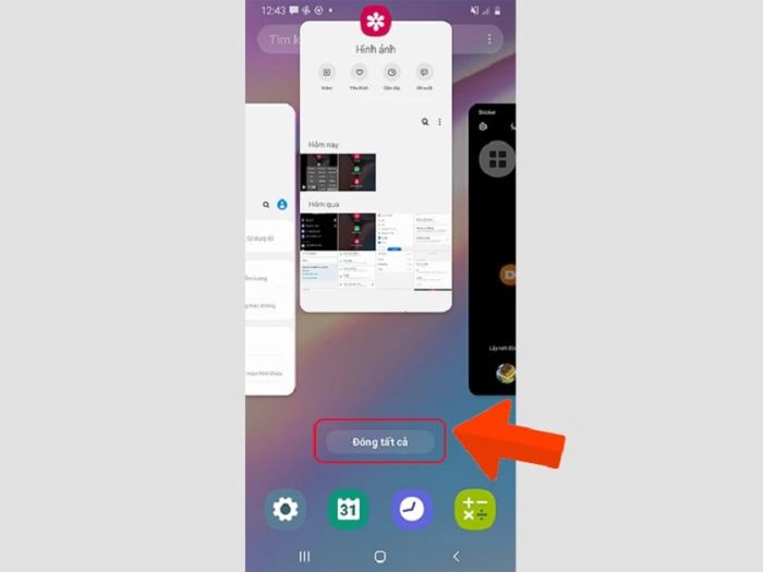Tắt tất cả các ứng dụng đang sử dụng đèn Flash