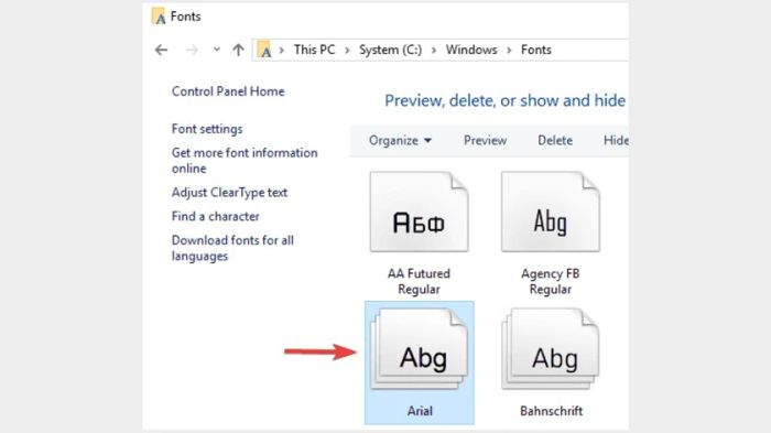 Các phương pháp sửa lỗi font chữ trên Windows 10