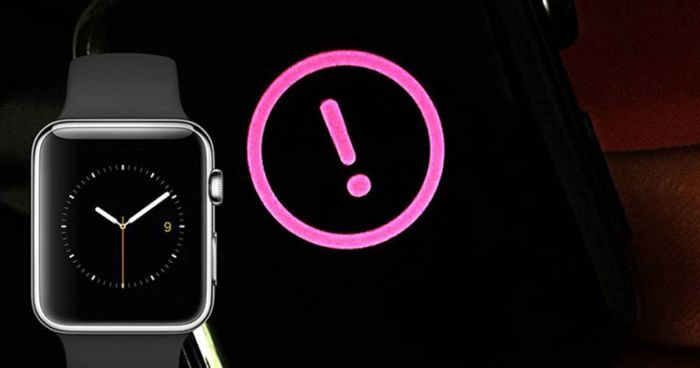 Apple Watch xuất hiện dấu chấm than đỏ