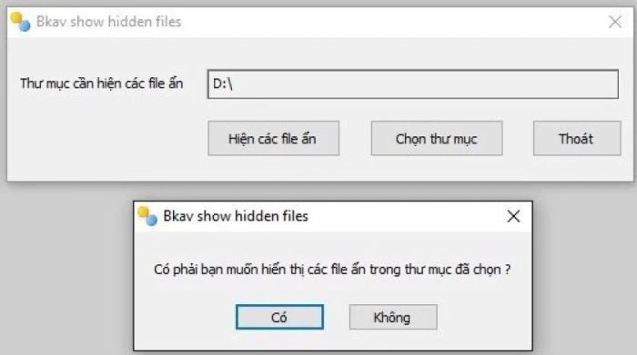 Phần mềm FixAttrb BKAV