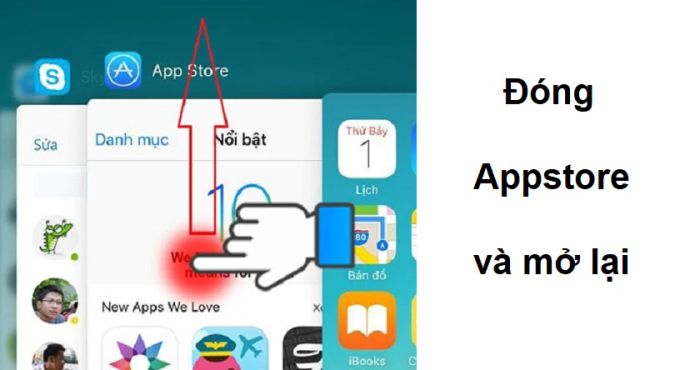 Đóng Appstore khi iPhone không thể tải được ứng dụng
