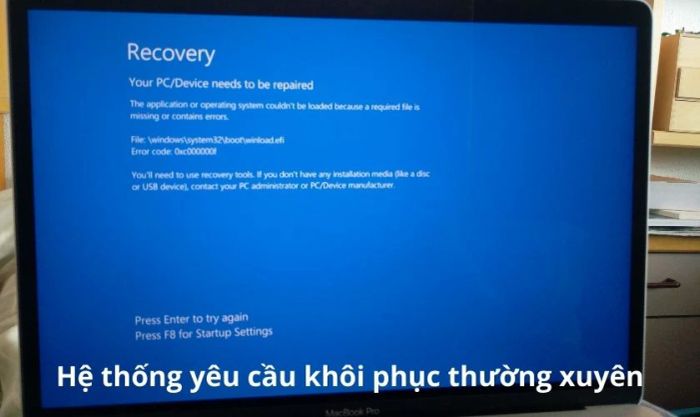 Hệ thống yêu cầu phục hồi