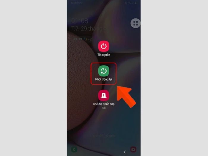 Khởi động lại điện thoại Samsung của bạn