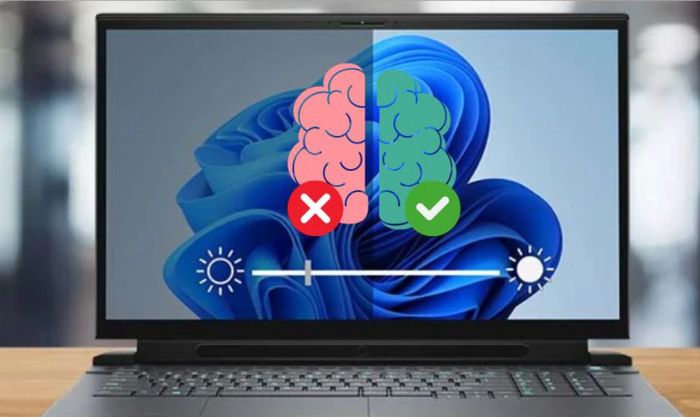 Việc sử dụng laptop với màn hình tối mờ có thể làm tăng nguy cơ mất trí nhớ
