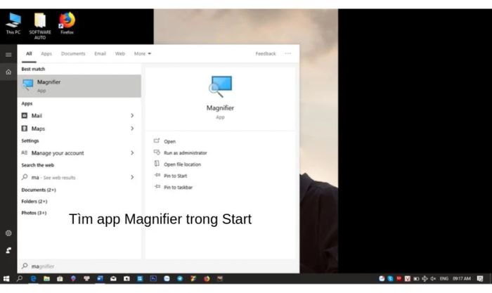 Hướng dẫn khắc phục lỗi màn hình bị phóng to bằng ứng dụng Magnifier