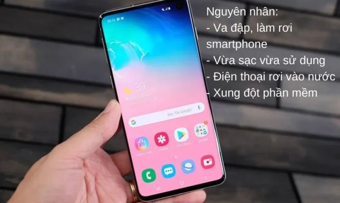Các nguyên nhân khiến màn hình điện thoại Samsung bị giật, nhấp nháy liên tục