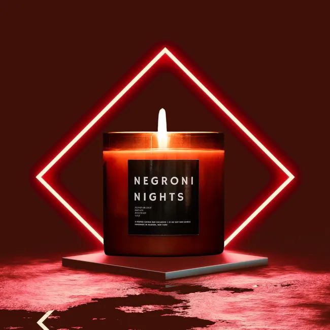 a Negroni Nights candle