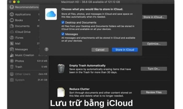 Sử dụng iCloud
