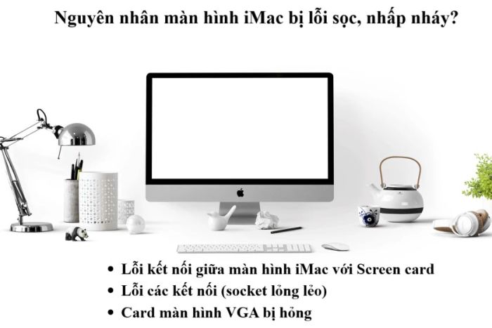 Nguyên nhân gây ra lỗi sọc trên màn hình iMac