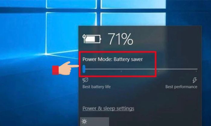 Chế độ Power Saving Mode làm màn hình laptop trở nên tối mờ