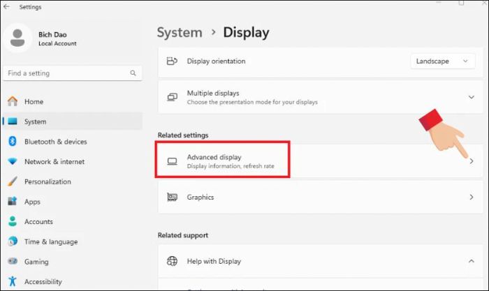 Cài đặt sai tần số quét có thể làm màn hình laptop trở nên tối mờ