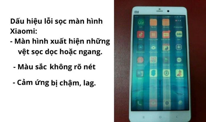 Lỗi màn hình Xiaomi bị sọc là gì?