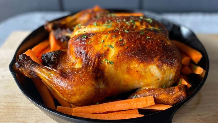 Buffalo-Style Whole Chicken for Super Bowl Sunday