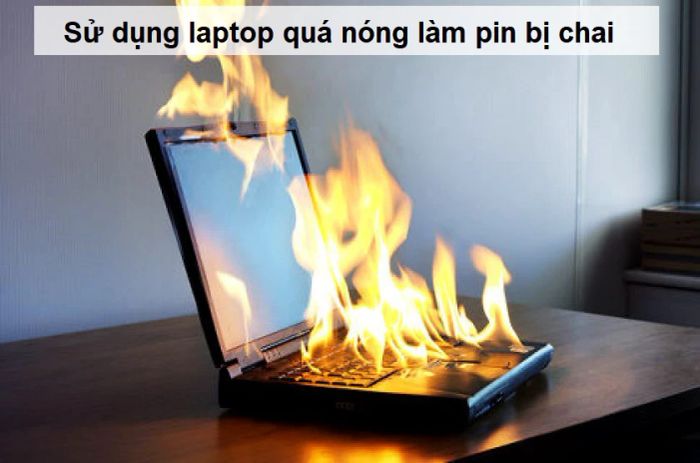 Việc sử dụng laptop khi máy quá nóng sẽ ảnh hưởng đến tuổi thọ của pin và các linh kiện bên trong, dẫn đến tình trạng pin bị chai nhanh hơn.