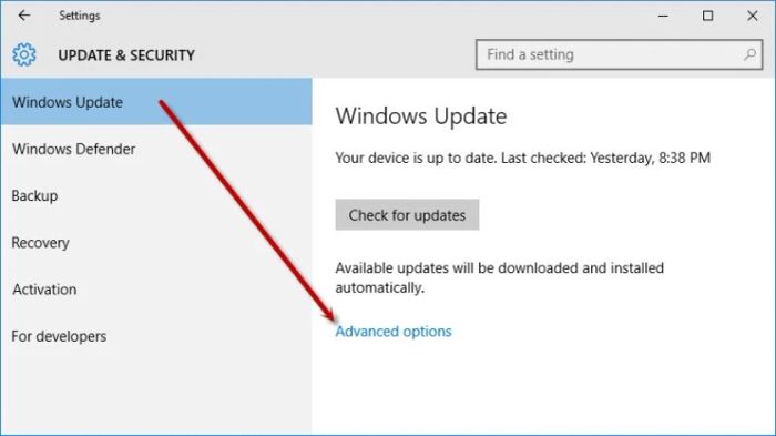 Vô hiệu hóa Windows Update