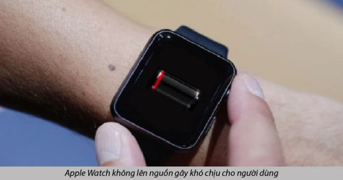 Apple Watch bị lỗi màn hình đen, không lên nguồn