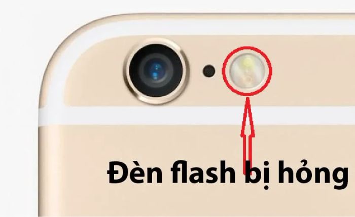 Cách nhận biết khi iPhone gặp phải lỗi đèn flash.