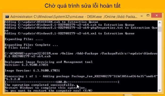 Hướng dẫn các bước khắc phục lỗi “The update is not applicable to your computer” hiệu quả