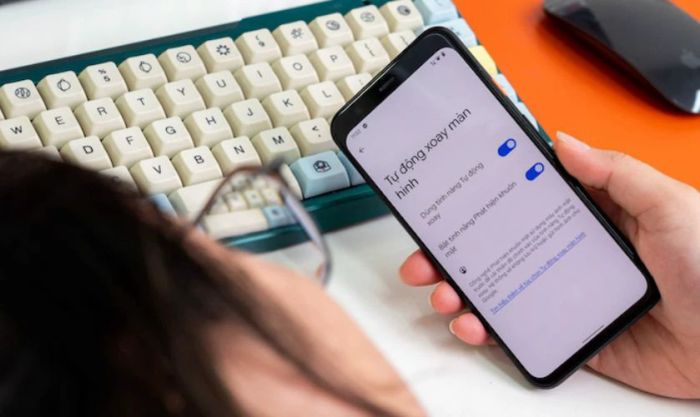 Lỗi tự xoay màn hình Samsung