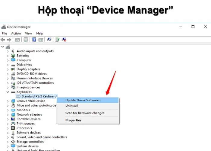 Hướng dẫn khắc phục lỗi bàn phím laptop trên Windows 10