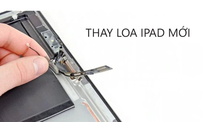 Thay thế loa mới cho iPad