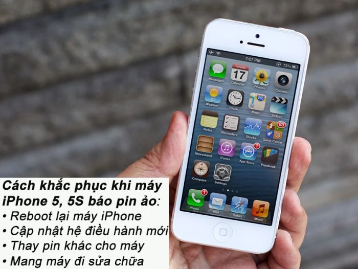Cách xử lý lỗi pin ảo trên iPhone 5, 5S