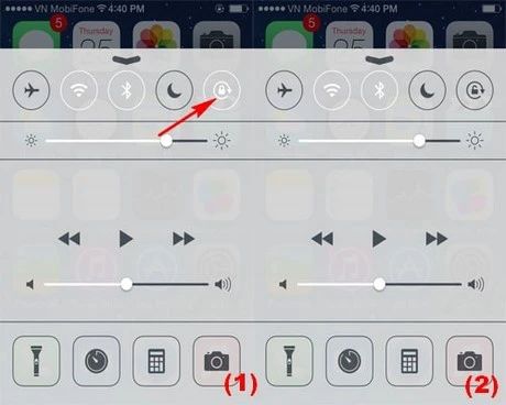 Lỗi hư cảm biến xoay màn hình trên iPhone