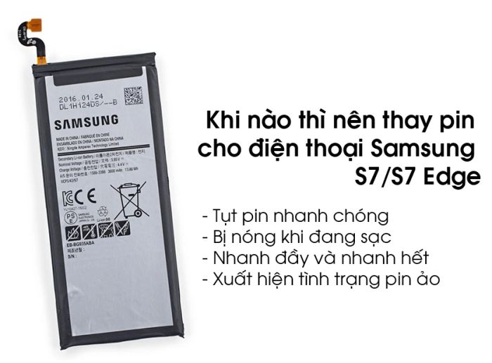 thay pin cho điện thoại samsung s7/s7 edge