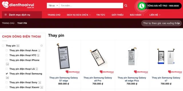 Thay pin cho điện thoại Samsung khi gặp phải tình trạng sập nguồn