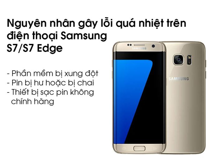nguyên nhân dẫn đến lỗi quá nhiệt trên điện thoại samsung s7/s7 edge