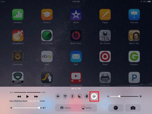 Cách khắc phục nhanh tình trạng iPad không xoay màn hình
