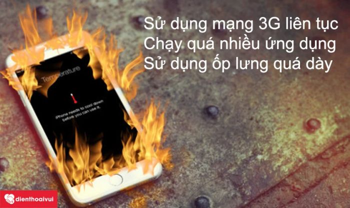 Những lý do dẫn đến tình trạng iPhone 6 bị nóng máy và hao pin