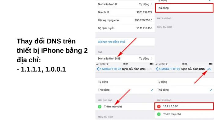 Thay đổi DNS trên iPhone để cải thiện vấn đề WiFi yếu
