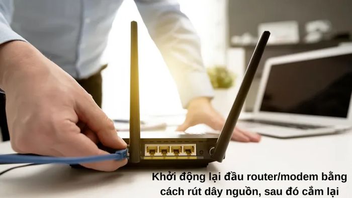 Vấn đề bắt nguồn từ thiết bị phát WIFI