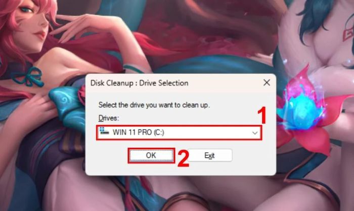 Khắc phục tình trạng ổ đĩa C bị đầy trên Win 11 bằng Disk Cleanup
