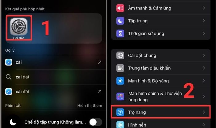 Kích hoạt tính năng loại bỏ, khử tiếng ồn
