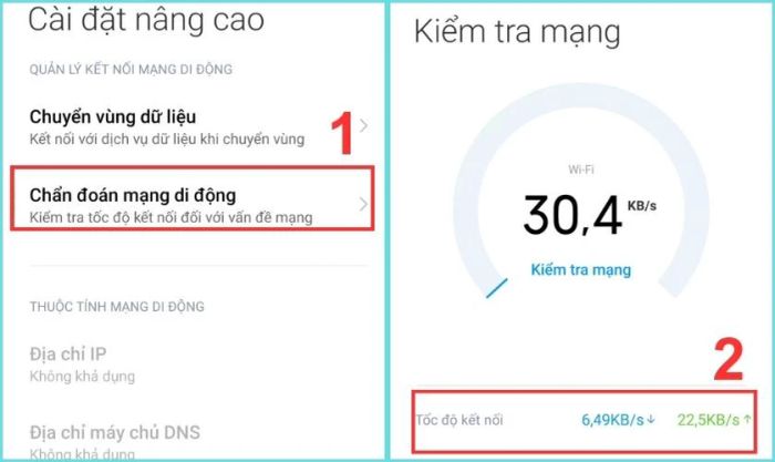 Kiểm tra lại kết nối Internet và WiFi trên điện thoại của bạn