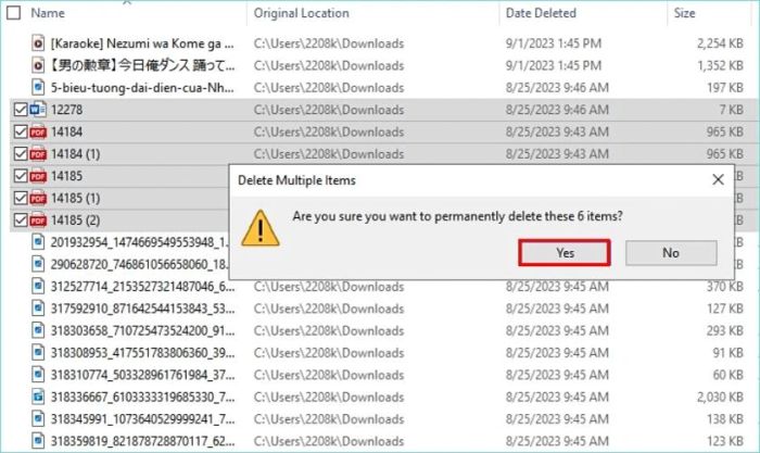 Dọn dẹp thùng rác khi ổ đĩa C trên Win 11 bị đầy