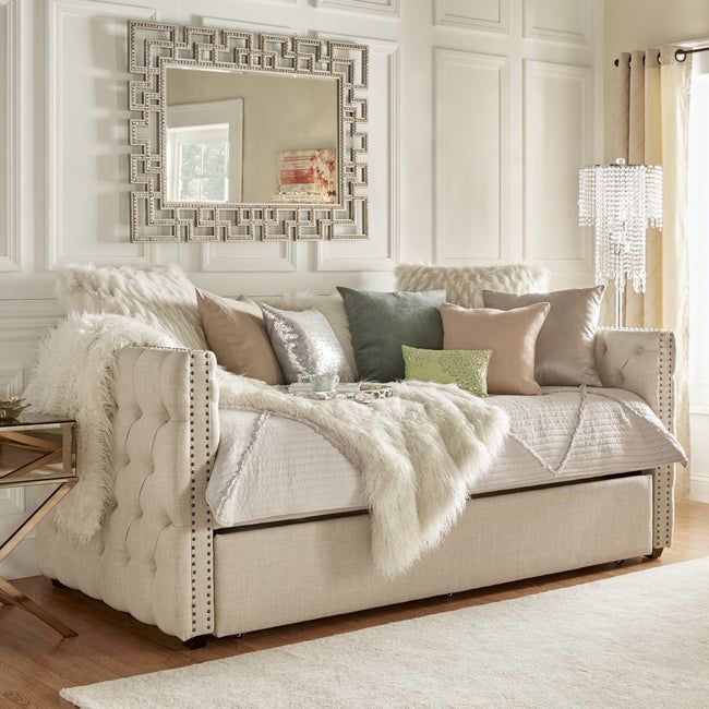 the bed