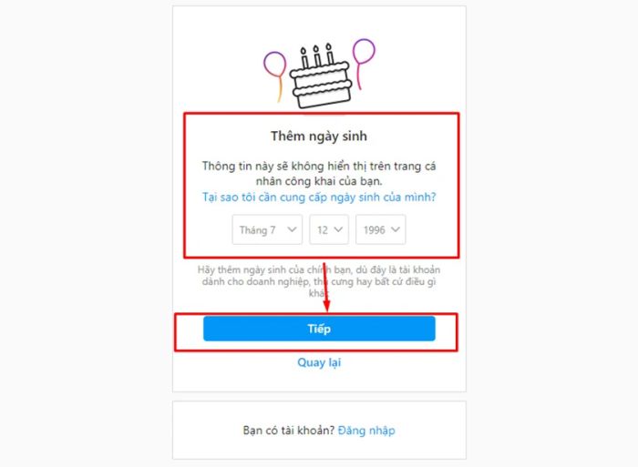 Đăng ký tài khoản Instagram qua ứng dụng trên Microsoft Store