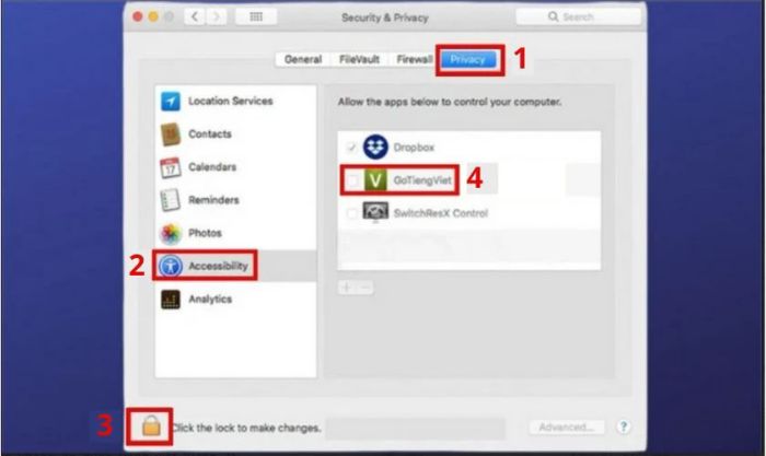 Sửa lỗi Zalo không gõ được tiếng Việt trên MacBook