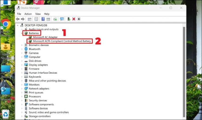Tiếp theo, chọn Uninstall device